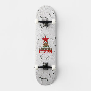 California Republic Peeling Paint Decor Skateboard