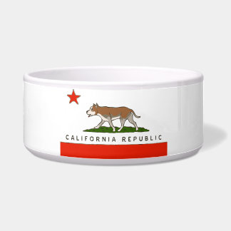 California Republic Pitbull Dog Bowl