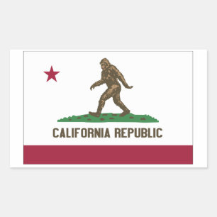 California Republic Rectangular Sticker