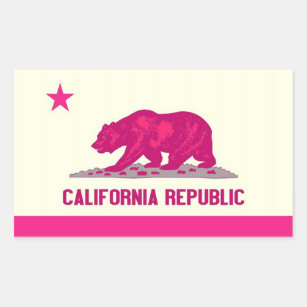 California Republic Rectangular Sticker