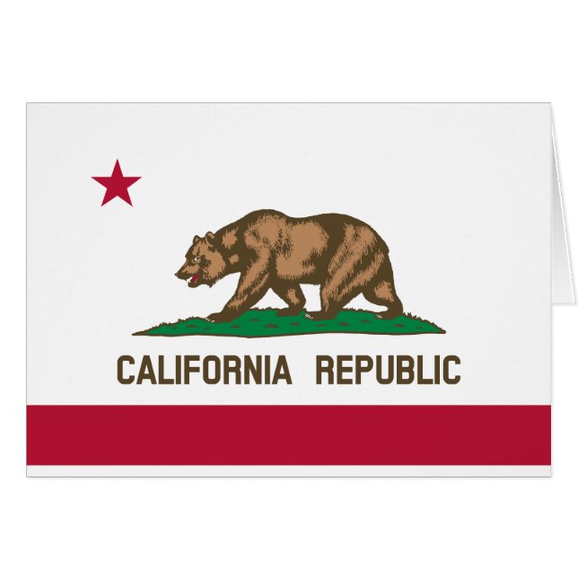 California Republic State Flag (Front Horizontal)
