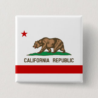 California Republic State Flag 15 Cm Square Badge
