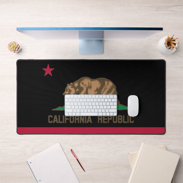 California Republic state flag custom colour Desk Mat (Office 1)