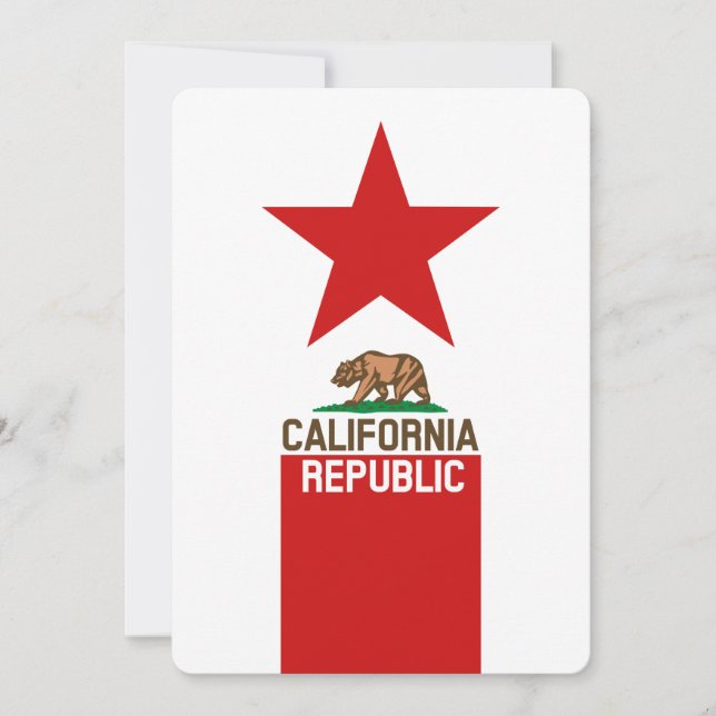 CALIFORNIA REPUBLIC State Flag Decor (Front)