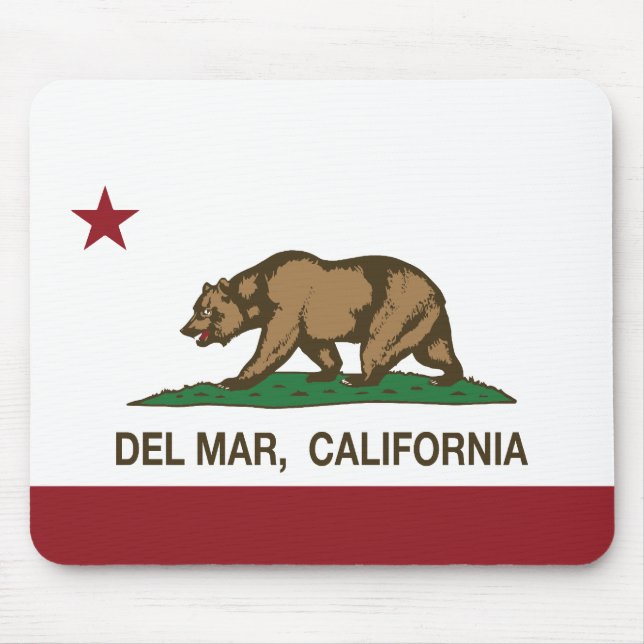 California Republic State Flag Del Mar Mouse Pad (Front)