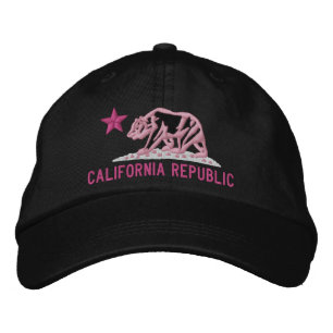CALIFORNIA REPUBLIC State Flag Embroidered Cap