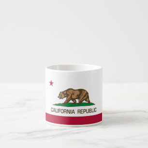 California Republic (State Flag) Espresso Cup