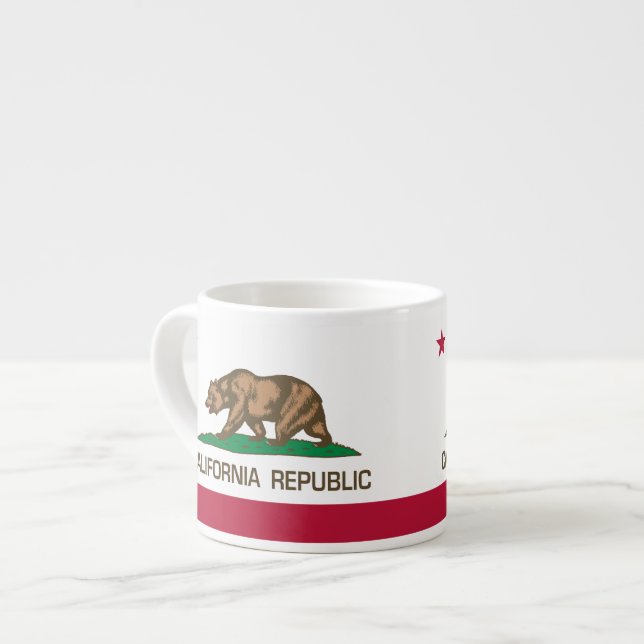 California Republic (State Flag) Espresso Cup (Front Left)