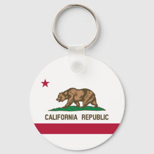 California Republic State Flag Key Ring