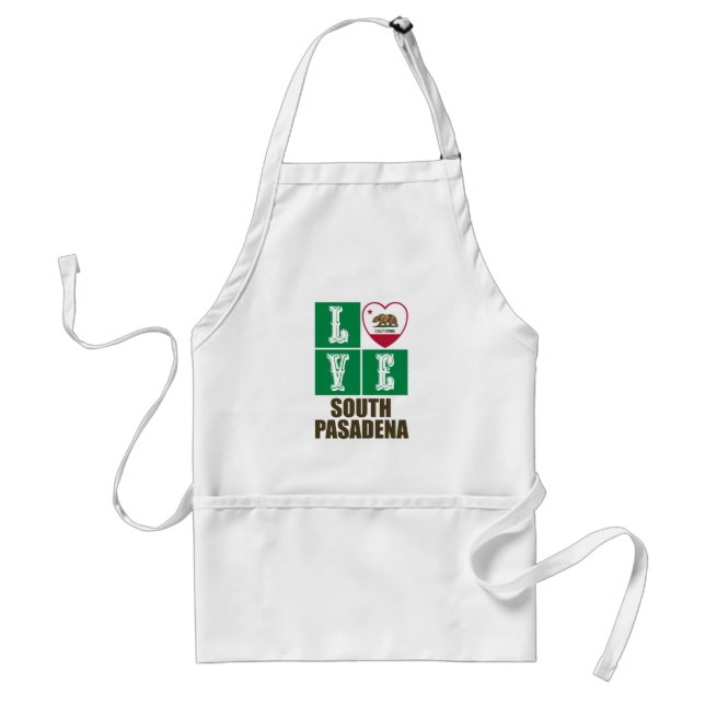 California Republic State Flag Love South Pasadena Standard Apron (Front)