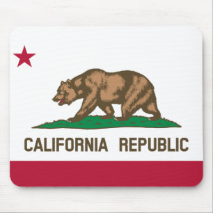 California Republic State Flag Mouse Pad