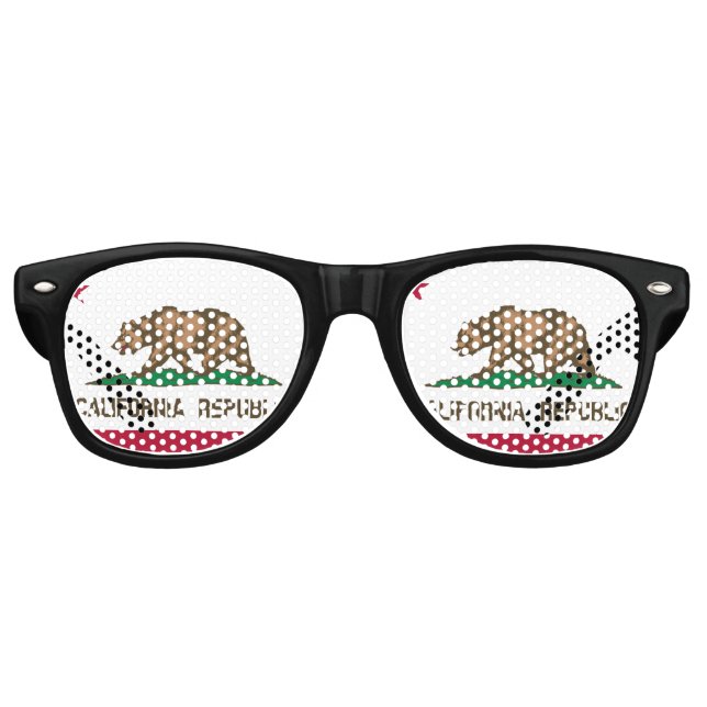 California Republic state flag party shades (Front)