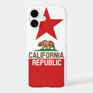 CALIFORNIA REPUBLIC State Flag Red Star Design