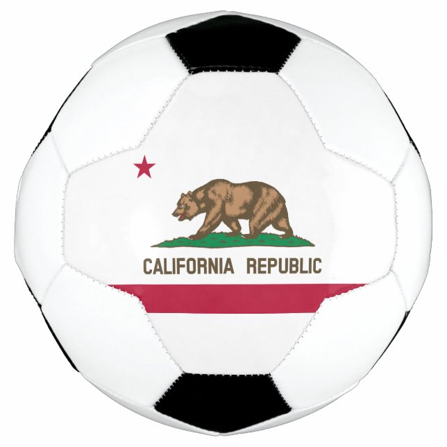 California Republic State Flag Soccer Ball (Front)