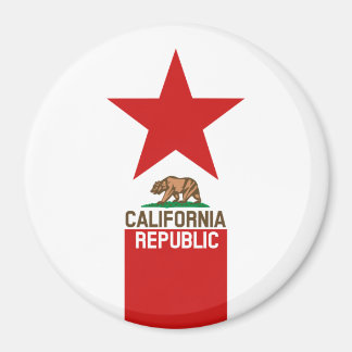CALIFORNIA REPUBLIC State Flag Star Magnet