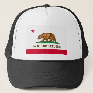 California Republic State Flag Trucker Hat