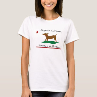 California Republic Style Dog Rescue T-Shirt