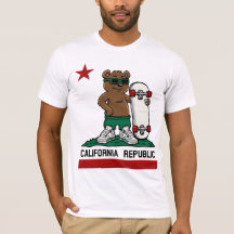 California Republic T-Shirt – Bold State Flag Grap