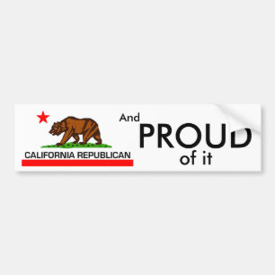 California Republican Bumper Sticker