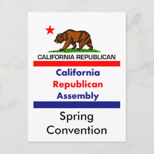 California Republican CRA Postcard