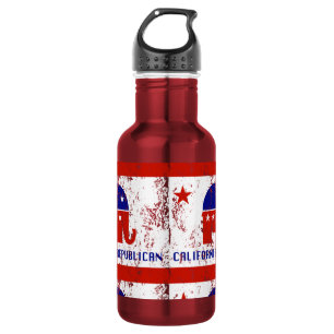 California Republican Distressed 532 Ml Water Bottle