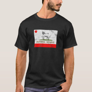 California Repuglic Flag By Umlaut 9 T-Shirt