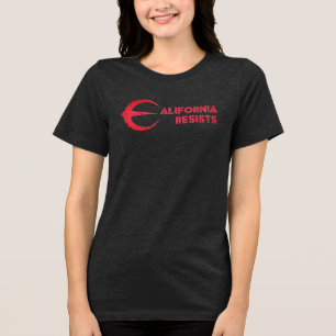 California Resists T-Shirt Women's Dark Tri-Blend Shirt