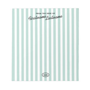California Resort-Inspired Striped Notepad