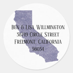 California Return Address Label Seal
