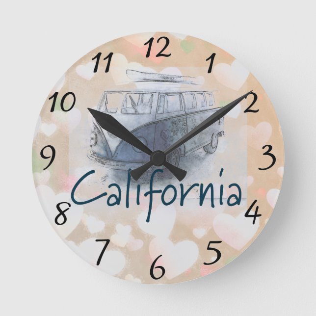 California Round Clock (Front)