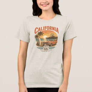 California Route 66 Vintage Tri-Blend Shirt