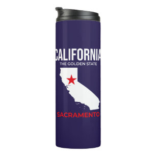 California, Sacramento – The Golden State, USA Thermal Tumbler
