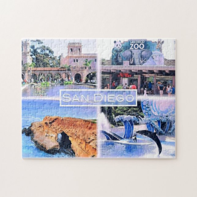 California -  San Diego - Mosaic - USA - Jigsaw Puzzle (Horizontal)
