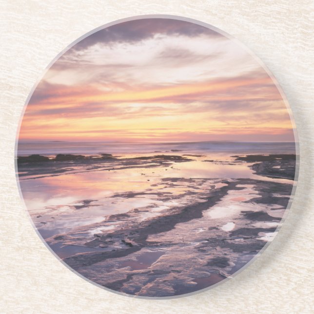 California, San Diego, Sunset Cliffs, Sunset 1 Coaster (Front)