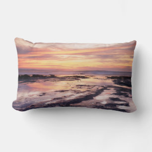 California, San Diego, Sunset Cliffs, Sunset 1 Lumbar Cushion