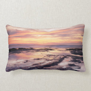 California, San Diego, Sunset Cliffs, Sunset 1 Lumbar Cushion