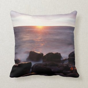California, San Diego, Sunset Cliffs, Sunset 2 Cushion