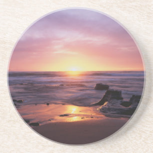 California, San Diego, Sunset Cliffs, Sunset 4 Coaster