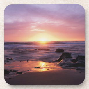 California, San Diego, Sunset Cliffs, Sunset 4 Coaster