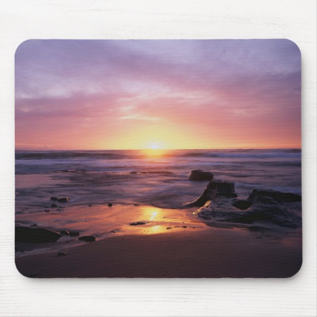 California, San Diego, Sunset Cliffs, Sunset 4 Mouse Pad (Front)
