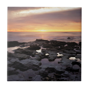 California, San Diego, Sunset Cliffs, Sunset 6 Ceramic Tile