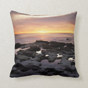 California, San Diego, Sunset Cliffs, Sunset 6 Cushion