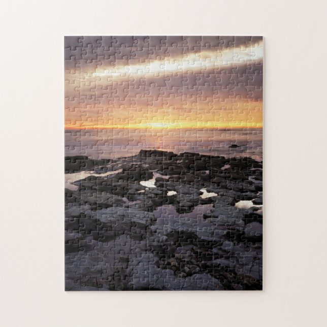 California, San Diego, Sunset Cliffs, Sunset 6 Jigsaw Puzzle (Vertical)