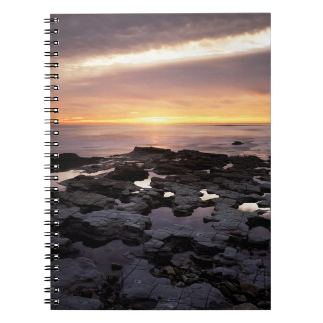 California, San Diego, Sunset Cliffs, Sunset 6 Notebook (Front)