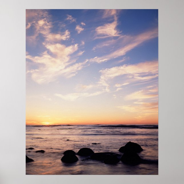 California, San Diego, Sunset Cliffs, Sunset 7 Poster (Front)