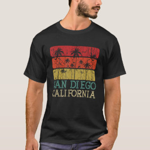 California San Diego Surfing Beach Summer Vacation T-Shirt