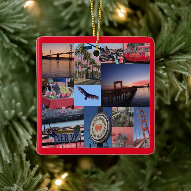 California - San Francisco Ceramic Ornament (Tree)