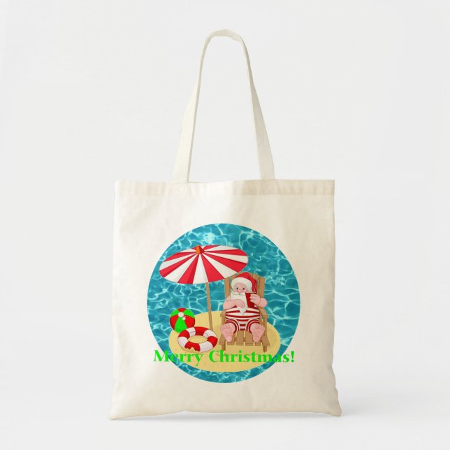 california santa claus tote bag (Front)