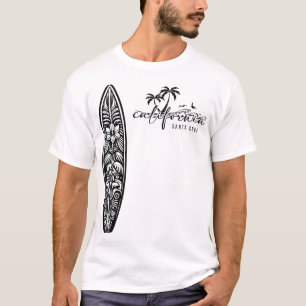 California Santa Cruz, Surfing Surfboard Ckprint T-Shirt