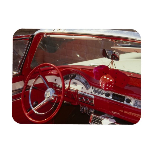 California:  Santa Ynez Valley, Solvang, 1957 Magnet (Horizontal)